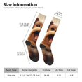 thumbnail image 3 of Bixox Cartoon Happy Cute Puppy Patterned Men's and Women's Knee Socks High Socks Outdoor Sports Socks, 3 of 5