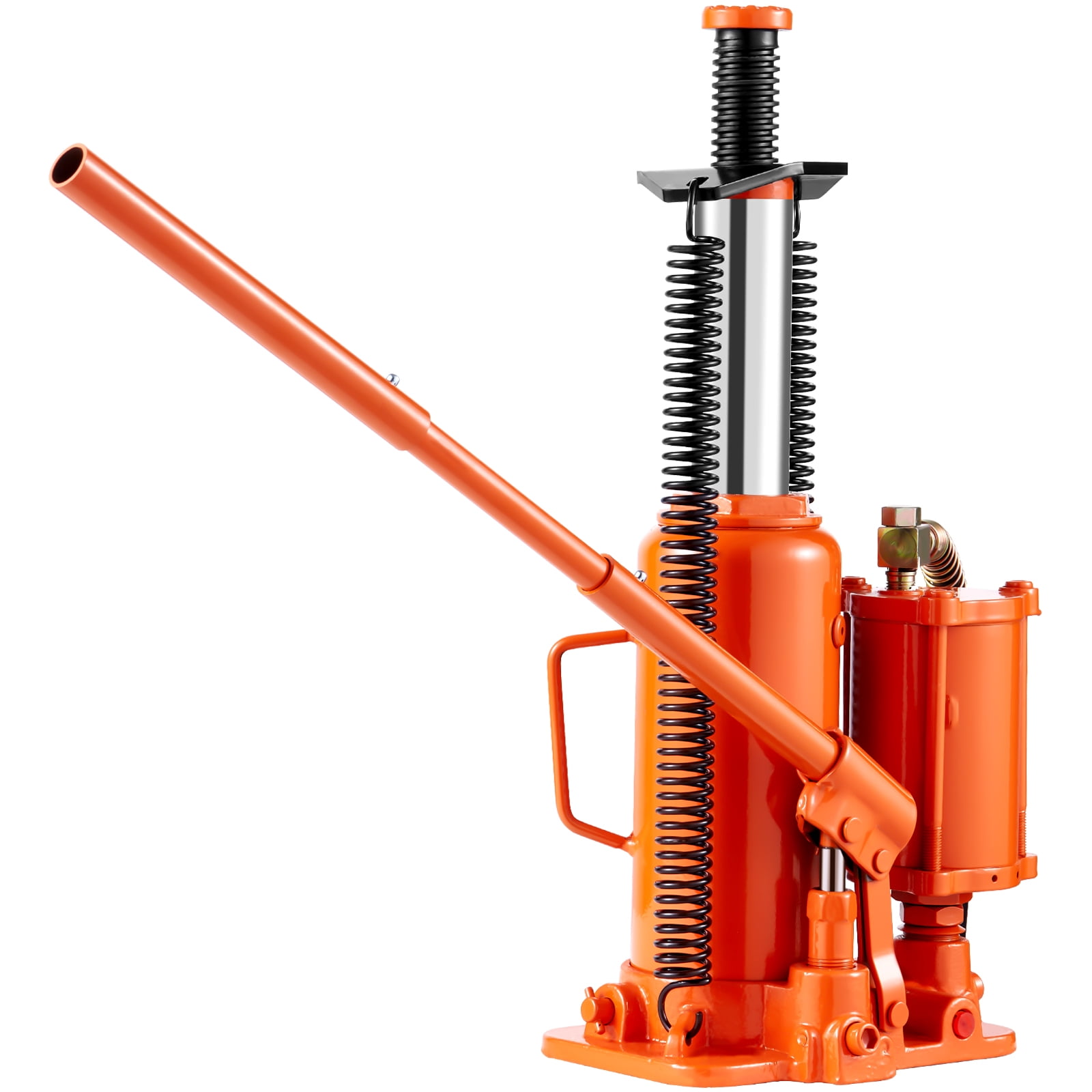 VEVOR Air Hydraulic Bottle Jack, 12 Ton/26455 lbs Pneumatic Hydraulic Bottle Jack with 10.43''-19.88'' Lifting Range & Manual Hand Pump