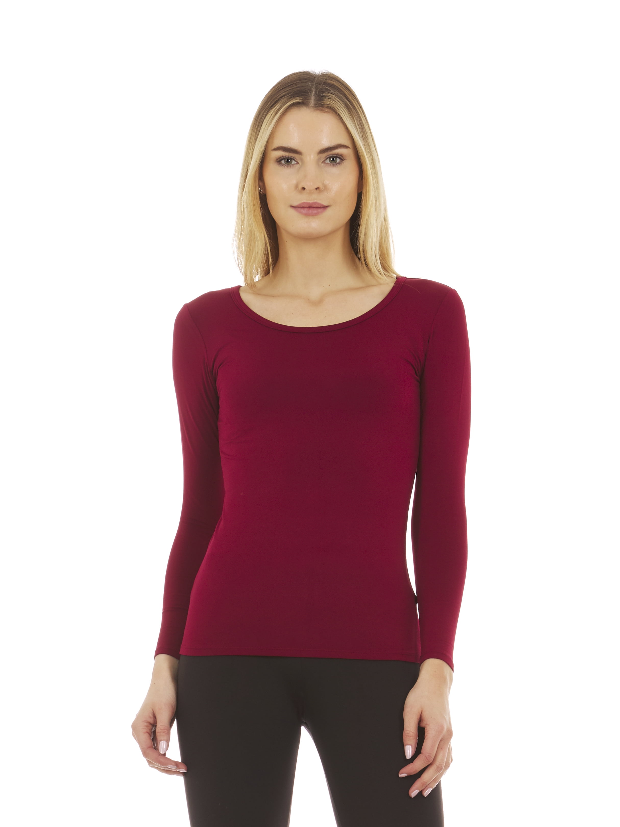 womens red thermal top