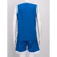 thumbnail image 3 of JanJean Kids Girls and Boys Unisex Football Basketball Training Outfits Sports Tank Tops and Shorts Blue 100, 3 of 7