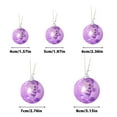 thumbnail image 3 of 37-Pack Pearl Finish Christmas Ornament Set - Elegant Pearlescent Shatterproof Decor for Xmas Tree, Gifting & Holiday Home Decoration (Premium Gift Box Included) Purple, 3 of 3