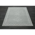 thumbnail image 4 of LR Home and Evette Rios Carmen 7'9" x 9'9" Gray/White Diamond Stain Resistant Indoor Area Rug, 4 of 9