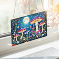 thumbnail image 5 of 89Bloom Mushroom Forest Stained Glass Hologram Ornament, Stained Glass Suncatcher Ornaments Home Decor, Holographic Ornaments, 5 of 7