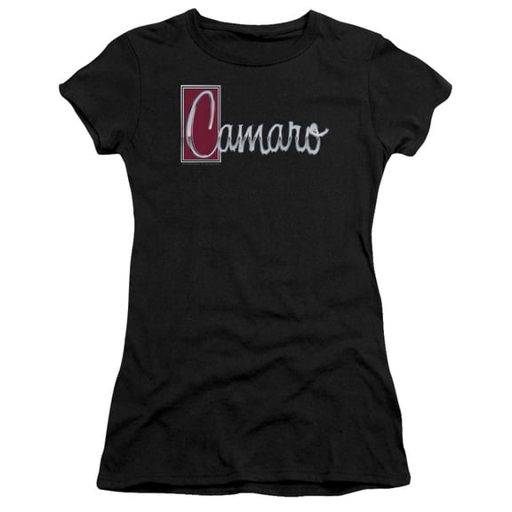 Chevrolet Chrome Script S/S Junior Women's T-Shirt Sheer Black