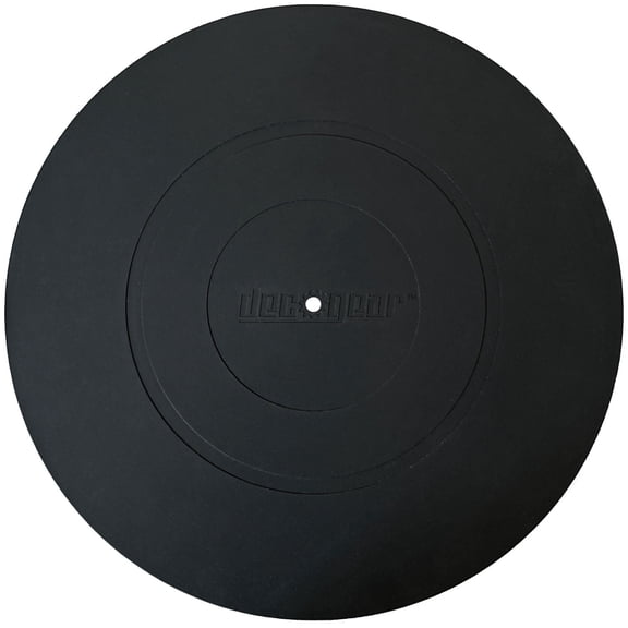 Deco Gear Audiophile 12-Inch Silicone Rubber Turntable Platter | Universal for all Vinyl LP Record Players - Anti-Static Slipmat | Improves Sound & Protect Your Vinyl from Static & Dust