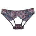 thumbnail image 1 of Women's Lace Underwear Summer Ribbon Thin Hollow Out Panties Comfortable Bikini Design, 1 of 3