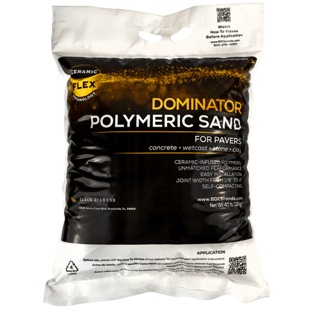 40 Pound  Gray Beige Joint Stabilizing for Pavers  DOMINATOR Polymeric Sand with Revolutionary Ceramic Flex Technology for Joints up to 4”  Professional Grade Results
