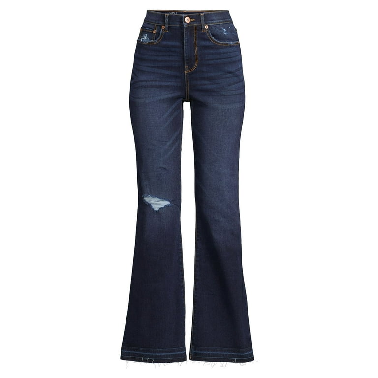 No Boundaries Women's Juniors Flare Jean 