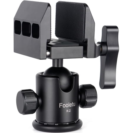 Shooting Saddle with Ball Head CNC Aluminum Heavy Duty 360° Tripod Head Universal Rest Clamp for Hunting Shooting Stick Tripod for Target Practice Outdoors Hunting and Shooting(K-2)