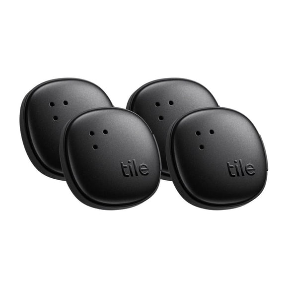 Paquete de 4 Adhesivos Rastreadores Bluetooth Tile en Negro