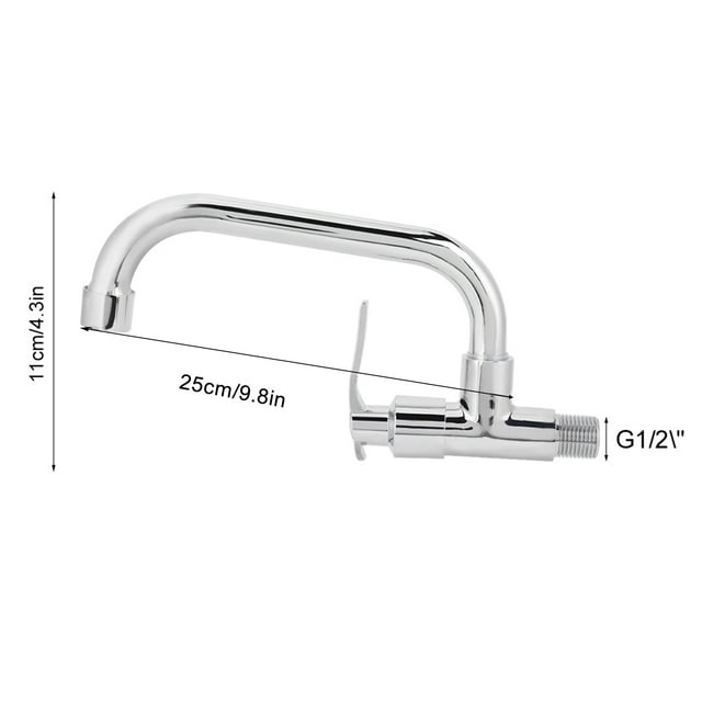 Single Cold Water Tap,G1/2in Wall Mounted Single Water Faucet Universal Water Faucet Future-Proof Design