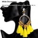 thumbnail image 4 of 2 pendientes de aleación con colgante de borla, adorno en forma de flor, hallazgos de larga duración, fiesta, aniversario, Color brillante, Ropa, zapatos y accesorios Miscelánea Amarillo Jumpingount AP017683-01, 4 of 6