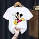 thumbnail image 5 of Camiseta de algodón para niños de Disney Mickey Mouse, camiseta kawaii, ropa informal de dibujos animados de anime para niños, camiseta para niñas y niños, camiseta Y2K, 5 of 5