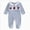 A112--Blue, variant on Newborn Newborn Bodysuit Fall Baby Boy Footie Romper Jumpsuit Footed Clothes Knit Outfit Blue Newborn Gift