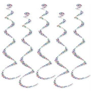 Beistle Club Pack of 30 Multi-Colored Easter Egg Twirly Whirly Hanging Decorations 24"