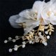 thumbnail image 4 of BRIDAL Pinzas para el Cabello para Novia, 2 Piezas, Horquillas para el Cabello de Boda con Flores, Accesorios para el Cabello de Boda para Novia (Oro), 4 of 5