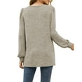 thumbnail image 4 of Rosvigor Blouses for Women Long Sleeve Shirts Casual Loose Tunic Fall Winter Tops, 4 of 9