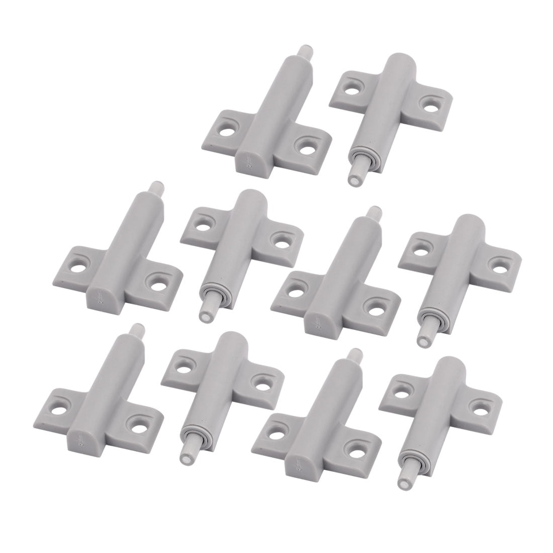 Cupboard Cabinet Drawer Plastic Damper Bumper Closer Buffer Gray 10pcs