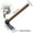 C, variant on JWshufel Portable Multi Purpose Small Hoe Tool for Gardening and Light Construction with Manganese Steel and Wood Construction Options for Handle or Handle Free Use Versatile Design