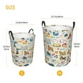 thumbnail image 4 of Uemuo Dogs Funny Pets Pattern Circular Laundry Hamper Basket with handles,Collapsible laundry basket,Large capacity laundry hamper,Laundry Organizer-Small, 4 of 8