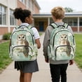 thumbnail image 2 of Jeiento Owl 17 Inch Kids Book Bag Set 4-Piece Lunch Bag Pencil Case Water Bottle Holder Lightweight Large Capacity Schoolbag for Elementary Middle School, 2 of 7