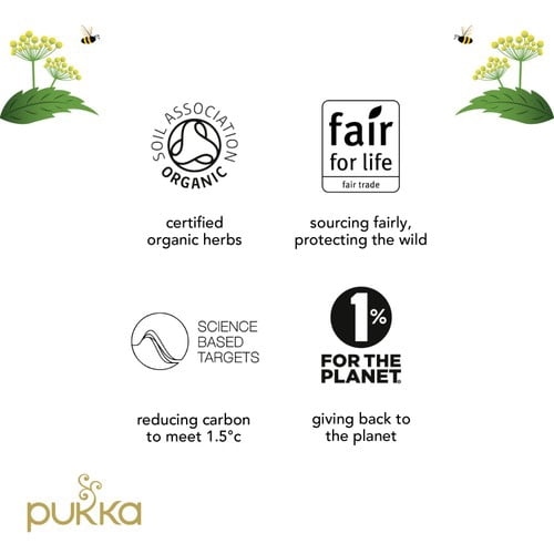 PUKKA Mint Matcha Green Organic & Fair Herbal Tea Bags 20's, British Import (Pack of 3)