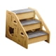 thumbnail image 2 of Escaleras de madera de 3 escalones para perros, escaleras para perros, escaleras para cachorros, escalera antideslizante portátil para perros, casa, 2 of 9