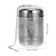 thumbnail image 2 of ColoMX Infusor de té Filtro de cocina de acero inoxidable Colador de especias y condimentos con cadena, 2 of 7