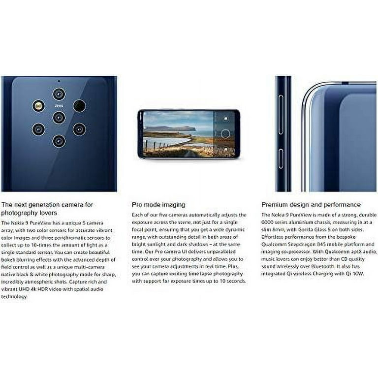 Nokia 9 pureview 本体のみ Amazon | Nokia 9 PureView - Android One (Pie) - 128 GB