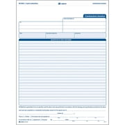 Adams Contractor Invoice Forms, 8.5 x 11.44 Inch, 3-Part, Carbonless, 100-Pack, White, Canary and Pink (NC3822)