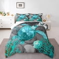 thumbnail image 2 of Erosebridal Cartoon Sea Turtle Comforter Sets Twin Size, Underwater World Seashell Comforters & Duvets, 2 Pieces, Microfiber, 2 of 6