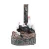Duck /Squirrel Fountain Ornament Water Fountain Duck Statue Landscaping Decor with Light Water Fountain Squirrel Statue for Lawn