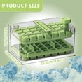 thumbnail image 6 of Ice Cube Tray with Lid and Storage Bin,56 Grid Stackable Ice Maker Tray with Press Release Design, Easy Release Ice Tray with Scoop for Freezer,Green, 6 of 7
