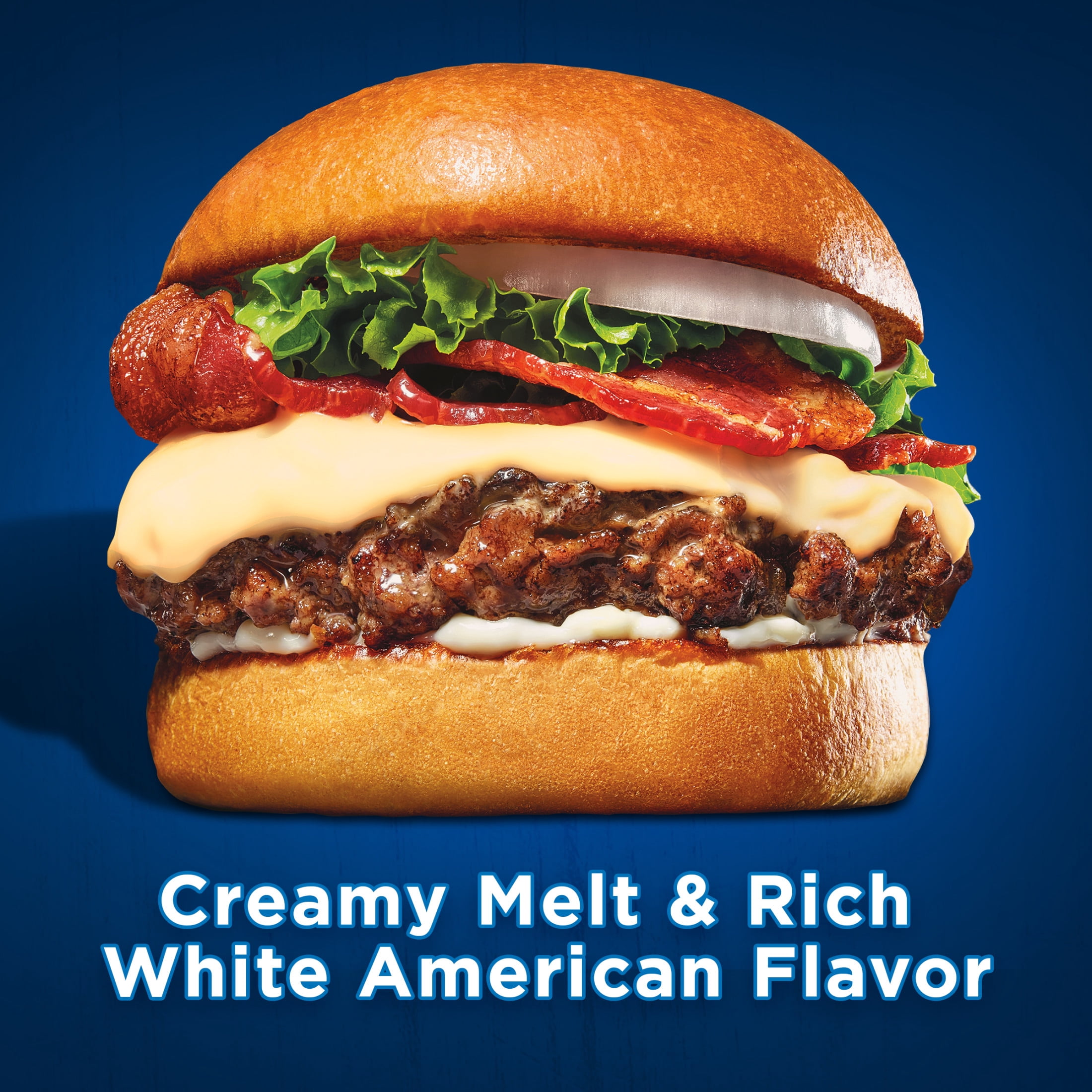Kraft Deli Deluxe White American Cheese Slices, 16 oz Pack, 24 Slices