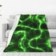 thumbnail image 1 of Balery Green Lightning Manta de Felpa Suave y Acogedora – Cobija de Franela Aterciopelada para Cama, Lavable y Cálida para Sofá, Mascotas, Transpirable-60"x50", 1 of 7