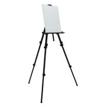 SoHo Artist Aluminum Field Easel, Black - Lightweight Art Supplies Easel Stand for Sign or Painting, Adjustable to 79-1/2", Holds Canvas Up to 60", Includes Nylon Case with Strap