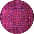 thumbnail image 1 of Ahgly Company Indoor Round Persian Pink Traditional Area Rugs, 5' Round, 1 of 4