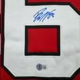 thumbnail image 3 of Autographed/Signed Jesper Bratt New Jersey Red Hockey Jersey Beckett BAS COA, 3 of 4