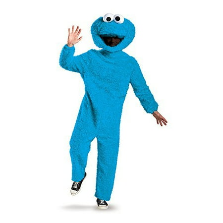 Sesame Street Plush Prestige Cookie Monster Adult Halloween Costume,