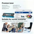 thumbnail image 6 of 1-Pack TN115 Cyan Toner Cartridge Replacement for Brother High Capacity 5,000 Pages with HL-4070CDW 4040CN 4040CDN 4040CDW 4050CDN MFC-9440CN 9840CDW 9450CDN DCP-9040CN 9045CDN 9042CDN Printer, 6 of 6