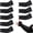 Black, variant on 8 Pairs Sun Long Sleeves UV Protection Cooling Arm Sleeves - Thumb Hole Sun Sleeves Cover for Running, Cycling, Biking