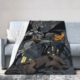 thumbnail image 2 of Manta de franela de Batman, suave y acogedora manta de felpa para todas las estaciones para niños y niñas, manta ligera y cálida para cama, sofá o viaje, 80 x 60 pulgadas, 2 of 8