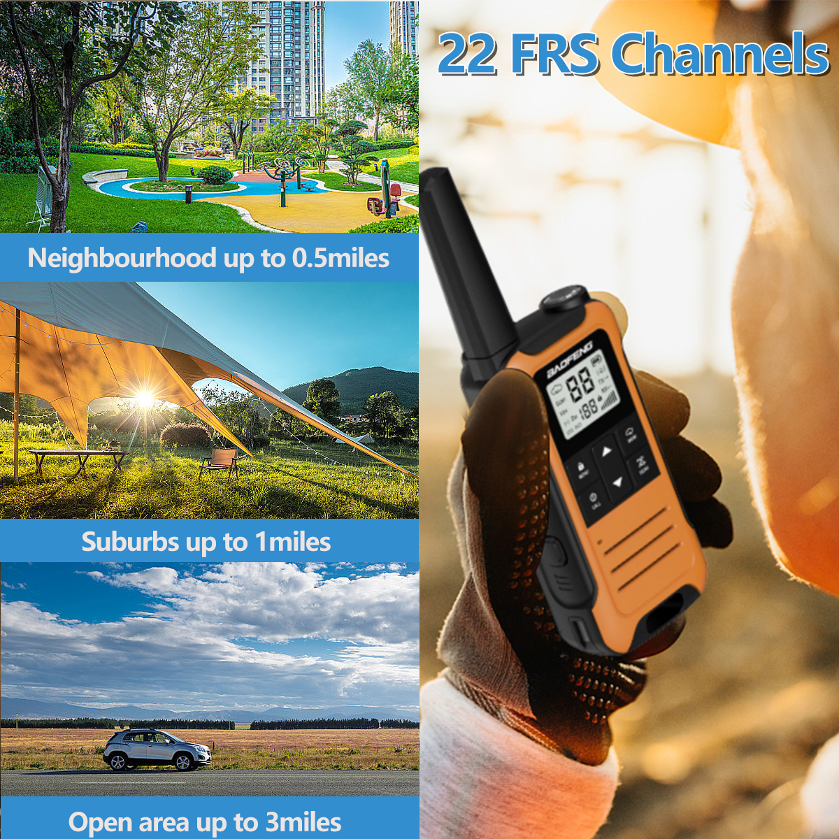 Abbree Baofeng F22 Rechargeable Walkie Talkies photo 2