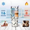 thumbnail image 4 of 40oz Dog Mom Tumbler - Leakproof Travel Coffee Mug with Handle - Cute Puppy Gift for Women Who Love Dogs - Double Wall Stainless, 4 of 7