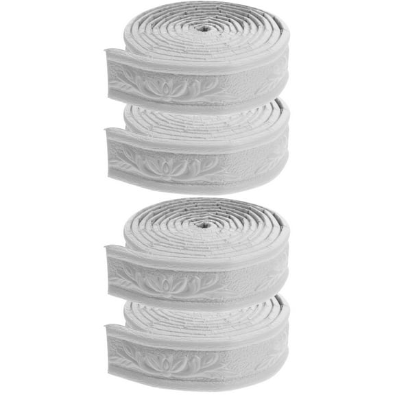 4 Rolls Peel And Stick Wall Border Wall Decor Removable Self Adhesive Tile Sticker