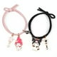 thumbnail image 1 of 2 piezas de pulseras con colgante de dibujos animados para hombre y mujer, delicadas pulseras magnéticas para parejas para fiestas de baile, 1 of 14