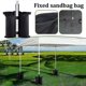 thumbnail image 2 of 26-27 4pcs Black Fixed Sandbag with Two Fastening Tapes Waterproof Durable Weather Resistant Convenient for Tent, 2 of 5