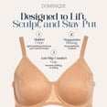 thumbnail image 4 of Dominique Women’s Jacqueline Jacquard Minimizer Bra #7018 – Seamless Full Figure Underwire Lingerie for Women, 4 of 6