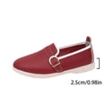 thumbnail image 5 of BRGZLK Slip On Loafers for Women Trendy Color Block Soft Bottom Flats Loafers Lightweight Fashionable Comfortable Non-Slip Business Casual Shoes Red 8.5, 5 of 9