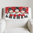 thumbnail image 2 of TSOVTHRID Snowman Piano Snowflake Print Recliner Headrest Protector Non Slip Sofa Headrest Cover for Furniture Slipcovers 17x27in PU Leather Couch Head Rest Covers for Home Christmas Decor, 1 Piece, 2 of 7